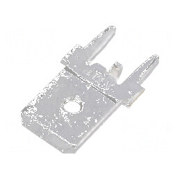 Terminal plat 6,3mm 0,8mm tată THT alamă cositorit drept | Electronic-mag.ro | Componente Electronice