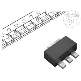 Tranzistor NPN bipolar 80V 1A 0,5W SOT89 | Electronic-mag.ro | Componente Electronice