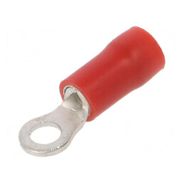 Vârf inelar M3 3,2mm pentru cablu izolată 0,25-1,5mm2 crimpat | Electronic-mag.ro | Componente Electronice