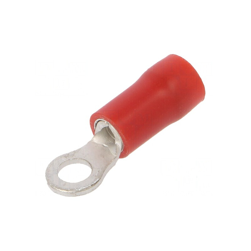 Vârf inelar M3 3,2mm pentru cablu izolată 0,25-1,5mm2 crimpat | Electronic-mag.ro | Componente Electronice