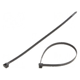 Colier de strângere poliamidă 300mm 7,6mm 550N negru | Electronic-mag.ro | Componente Electronice