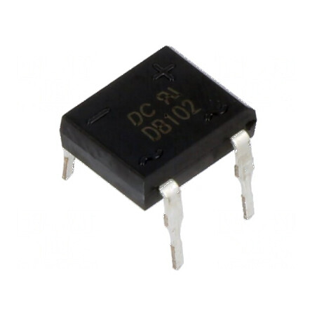 Punte redresoare monofazată 100V 1A DB-1 THT tub | Electronic-mag.ro | Componente Electronice