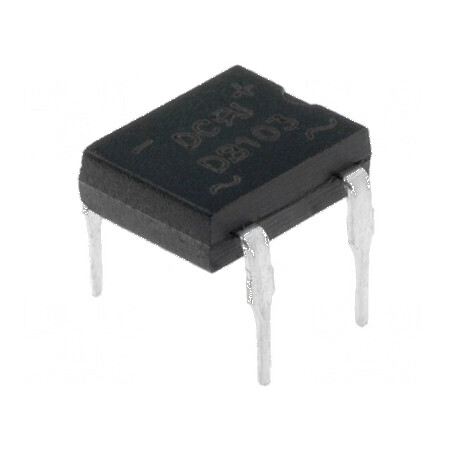 Punte redresoare monofazat 200V 1A 50A DB-1 THT tub | Electronic-mag.ro | Componente Electronice