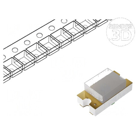 LED SMD 0603 roșie 28,5-90mcd 1,6x0,8x0,6mm 20mA 60mW | Electronic-mag.ro | Componente Electronice