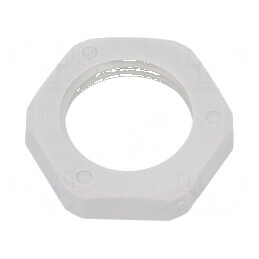 Piuliță M16 poliamidă 5mm Cheie 17mm gri -40÷100°C | Electronic-mag.ro | Componente Electronice