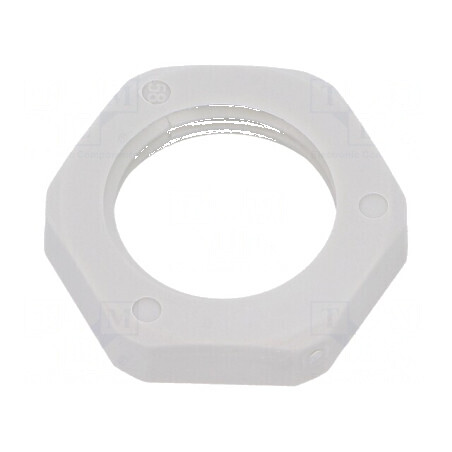 Piuliță M16 poliamidă 5mm Cheie 17mm gri -40÷100°C | Electronic-mag.ro | Componente Electronice