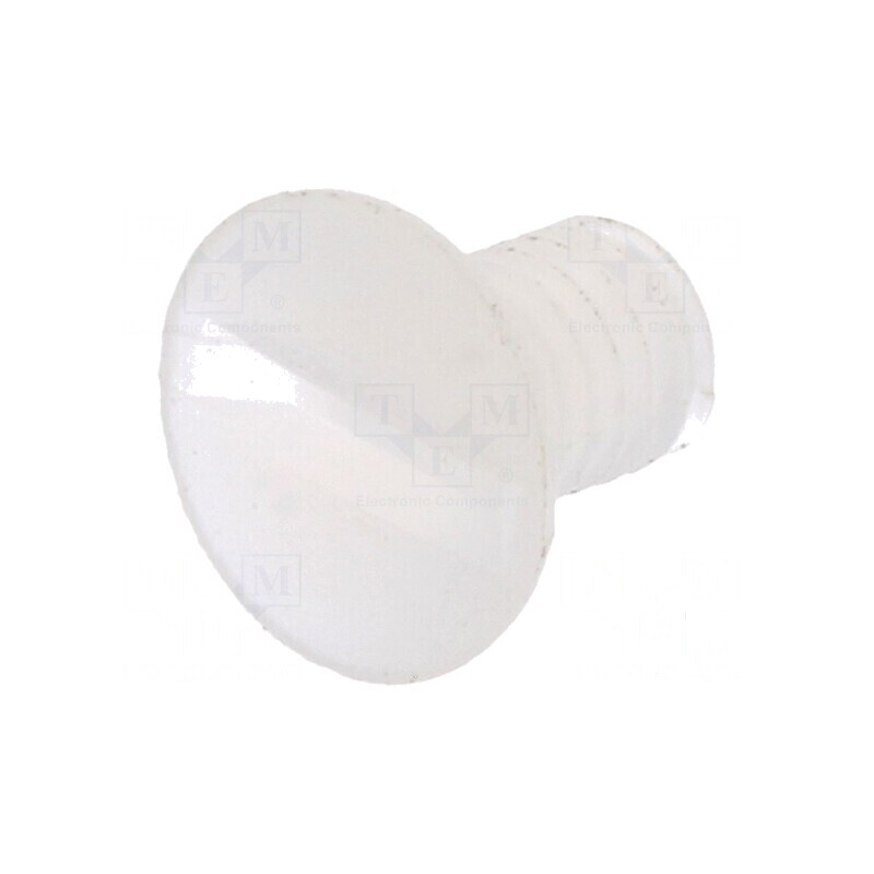 Şurub M3x5 îngropat crestat 1mm poliamidă naturală | Electronic-mag.ro | Componente Electronice