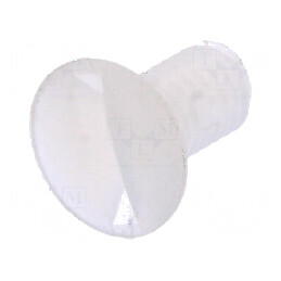Şurub M3x6 îngropat crestat 1mm poliamidă naturală | Electronic-mag.ro | Componente Electronice