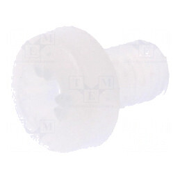 Şurub M3x5 Cap Rotund Pozidriv Poliamidă 0,5mm | Electronic-mag.ro | Componente Electronice