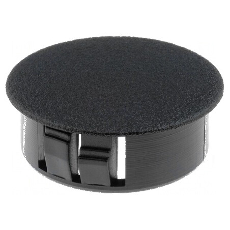 Capac de protecție poliamidă 3,3mm H: 11mm negru | Electronic-mag.ro | Componente Electronice