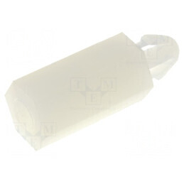Distanțier PCB poliamidă 11mm naturală cu cheie 5,5mm | Electronic-mag.ro | Componente Electronice