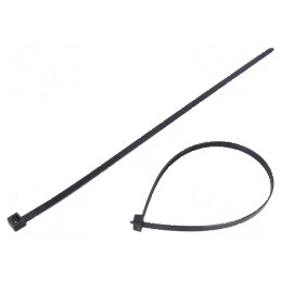 Colier de strângere poliamidă L: 368mm W: 7,6mm 533N negru | Electronic-mag.ro | Componente Electronice