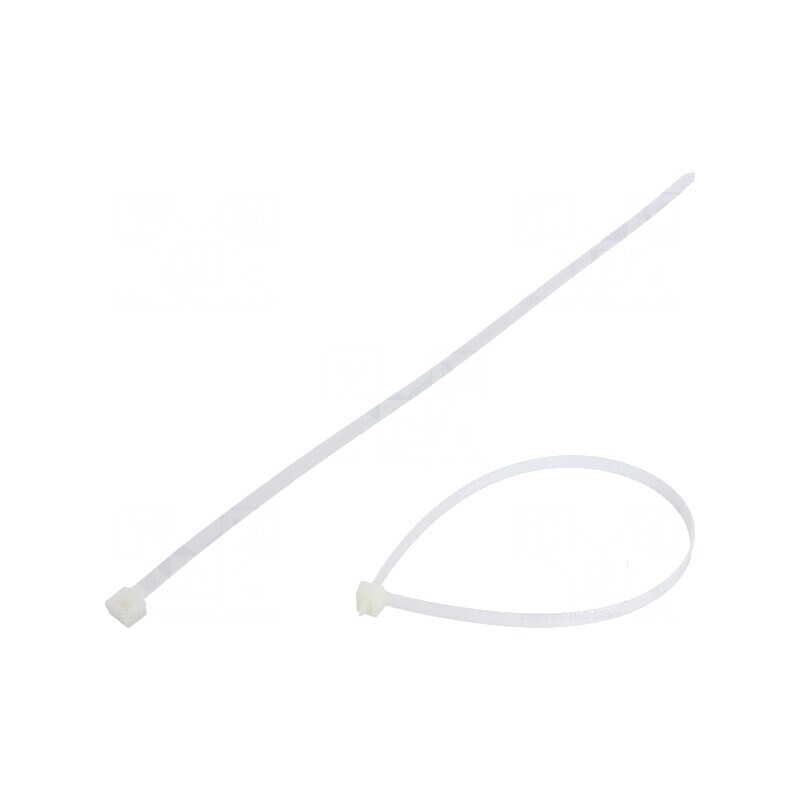 Colier de strângere poliamidă 368mm x 7,6mm 533N naturală | Electronic-mag.ro | Componente Electronice