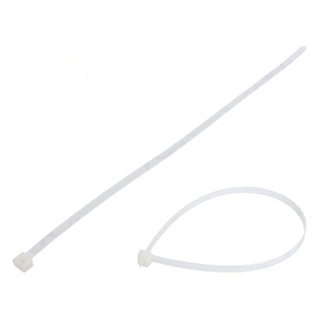 Colier de strângere poliamidă 368mm x 7,6mm 533N naturală | Electronic-mag.ro | Componente Electronice