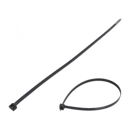 Colier de strângere poliamidă 380mm x 7,6mm 533N negru | Electronic-mag.ro | Componente Electronice