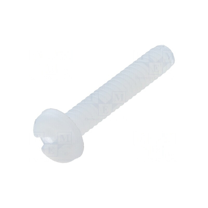 Şurub UNC 4-40x15,88 cu cap rotund crestat din poliamidă | Electronic-mag.ro | Componente Electronice Şurub UNC 4-40x15,88 cu cap rotund crestat din poliamidă | Electronic-mag.ro | Componente Electronice