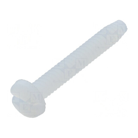 Şurub UNC 4-40x19,05 Cap Rotund Crestat Poliamidă | Electronic-mag.ro | Componente Electronice