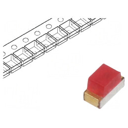 LED SMD 0603 roșie 5-12mcd 1,6x0,8x1,1mm 160° 20mA 617nm | Electronic-mag.ro | Componente Electronice
