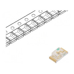 LED SMD 1206 galben 120-200mcd 3,2x1,6x1,1mm 140° 20mA 75mW | Electronic-mag.ro | Componente Electronice