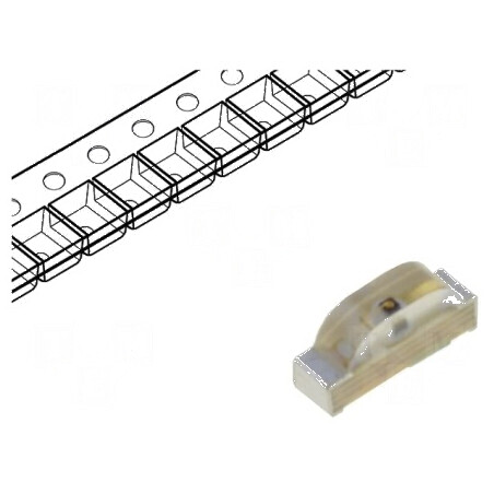 LED SMD 0802 portocalie 110-300mcd 2,1x1x0,6mm 120° 20mA | Electronic-mag.ro | Componente Electronice