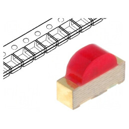 LED SMD 1104 roșu 3x2x1mm 120° 2÷2,5V 20mA | Electronic-mag.ro | Componente Electronice