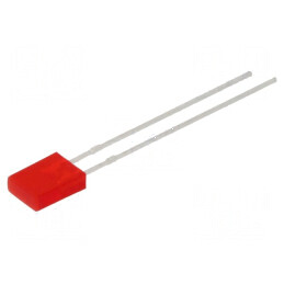 LED dreptunghiular 5x2mm roșu 80-150mcd 140° 20mA | Electronic-mag.ro | Componente Electronice