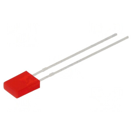 LED dreptunghiular 5x2mm roșu 80-150mcd 140° 20mA | Electronic-mag.ro | Componente Electronice