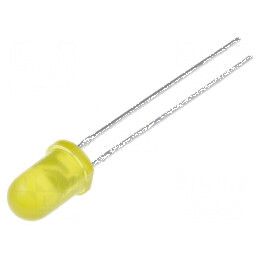LED 5mm galben 600-1000mcd 60° convex | Electronic-mag.ro | Componente Electronice