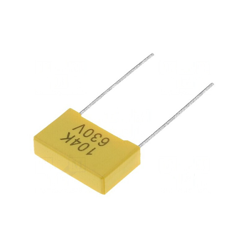 Condensator poliester 100nF 630VDC 15mm ±10% 18x5x11mm | Electronic-mag.ro | Componente Electronice