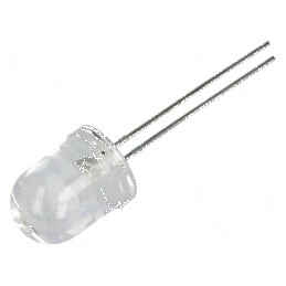 LED albastru 10mm convex 6500-8500mcd 30° | Electronic-mag.ro | Componente Electronice