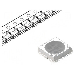 LED SMD 5050 PLCC6 Verde 3500-4500mcd 5x5x1,5mm 120° 60mA | Electronic-mag.ro | Componente Electronice