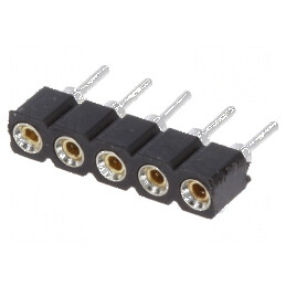 Conector şiruri pini soclu mamă 5 contacte THT | Electronic-mag.ro | Componente Electronice