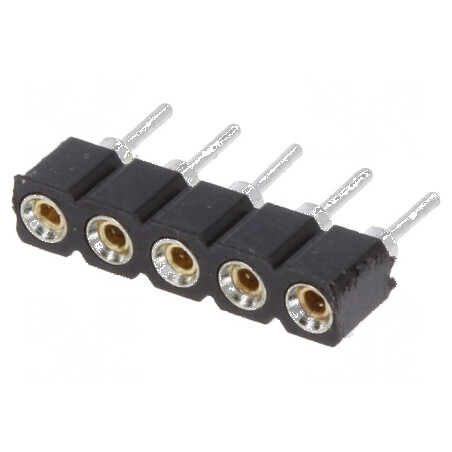 Conector şiruri pini soclu mamă 5 contacte THT | Electronic-mag.ro | Componente Electronice