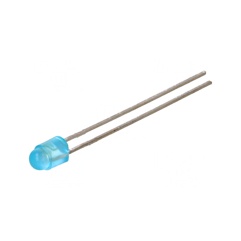 LED 3mm Albastru 180-880mcd 50° Convex | Electronic-mag.ro | Componente Electronice