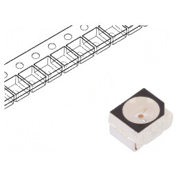 LED SMD 3528 galben PLCC2 450-1120mcd 3,5x2,8x1,9mm 120° | Electronic-mag.ro | Componente Electronice