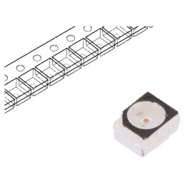LED SMD 3528 Galben PLCC2 900-1800mcd 3,5x2,8x1,9mm 120° | Electronic-mag.ro | Componente Electronice