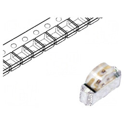 LED SMD 1208 roșie/verde 3x2x1mm 130° 2V 20mA | Electronic-mag.ro | Componente Electronice