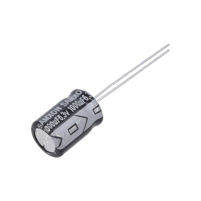 Condensator electrolitic THT 1mF 6,3V Ø8x16mm ±20% | Electronic-mag.ro | Componente Electronice