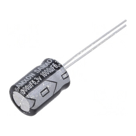 Condensator electrolitic THT 1mF 6,3V Ø8x16mm ±20% | Electronic-mag.ro | Componente Electronice