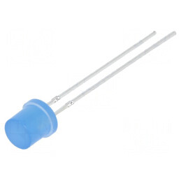 LED 5mm albastru 150mcd 140° plat | Electronic-mag.ro | Componente Electronice