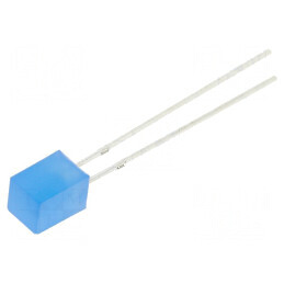 LED dreptunghiular albastru 5x5x7mm 220-330mcd 140° 20mA | Electronic-mag.ro | Componente Electronice