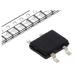 Punte redresoare monofazată 250V 0,8A 40A SMT | Electronic-mag.ro | Componente Electronice