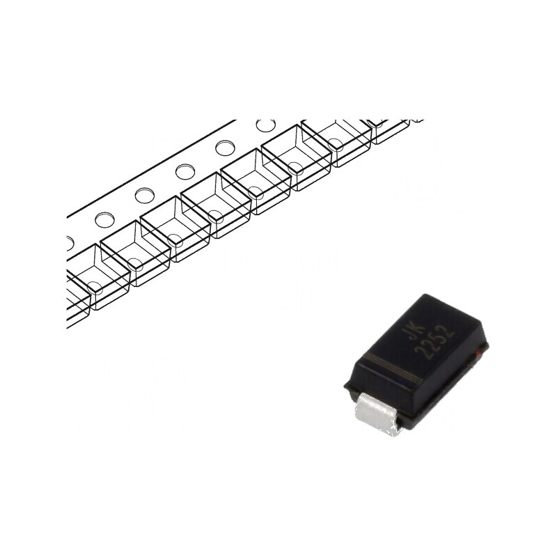 Diodă TVS 0,4kW 33,3V-36,8V 8,3A Unidirecțională SMA | Electronic-mag.ro | Componente Electronice Diodă TVS 0,4kW 33,3V-36,8V 8,3A Unidirecțională SMA | Electronic-mag.ro | Componente Electronice