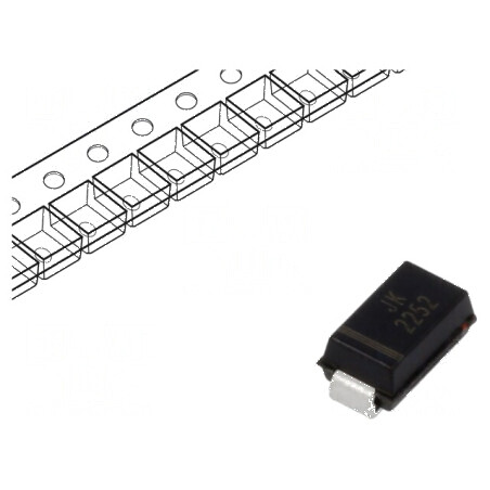 Diodă TVS 0,4kW 33,3V-36,8V 8,3A Unidirecțională SMA | Electronic-mag.ro | Componente Electronice