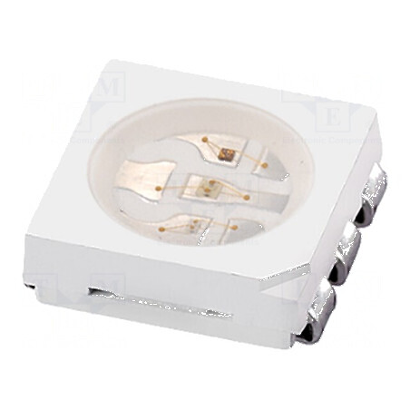 LED SMD 5050 RGB 5x5mm 680mcd Lumină Roșie | Electronic-mag.ro | Componente Electronice