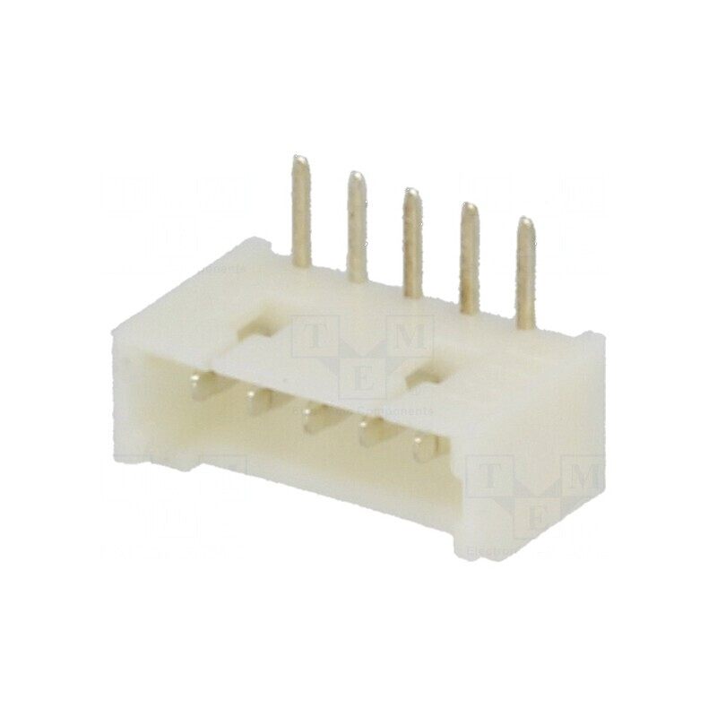 Conector cablu-placă soclu tată 1,25mm PIN 5 THT 125V 1A | Electronic-mag.ro | Componente Electronice