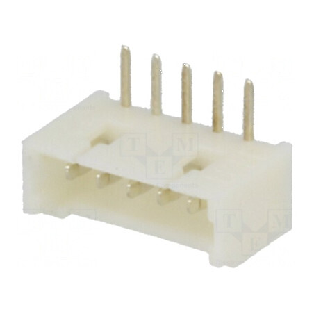 Conector cablu-placă soclu tată 1,25mm PIN 5 THT 125V 1A | Electronic-mag.ro | Componente Electronice