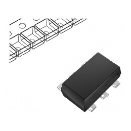 Tranzistor N-MOSFET unipolar 30V 120mA 0,8A 375mW x2 | Electronic-mag.ro | Componente Electronice