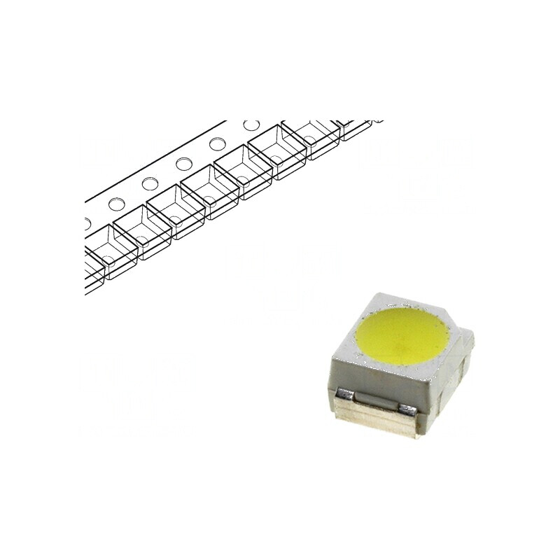 Banda LED SMD 3528 alb rece 2100-3000mcd 120° 20mA | Electronic-mag.ro | Componente Electronice Banda LED SMD 3528 alb rece 2100-3000mcd 120° 20mA | Electronic-mag.ro | Componente Electronice