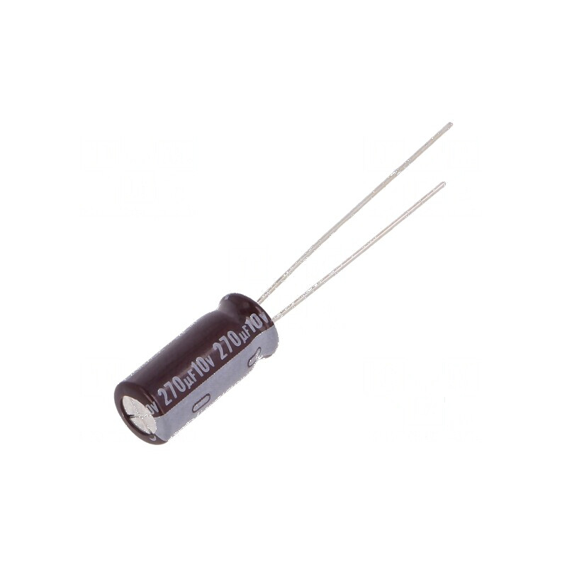 Condensator electrolitic low ESR THT 270uF 10V 6,3x15mm | Electronic-mag.ro | Componente Electronice Condensator electrolitic low ESR THT 270uF 10V 6,3x15mm | Electronic-mag.ro | Componente Electronice